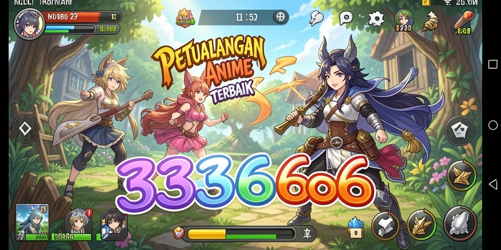 Gameplay menarik dalam dunia Anime 333666 yang penuh warna.