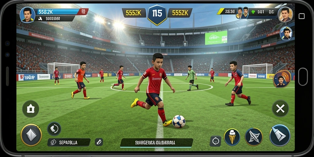 Tampilan gameplay 555ZK yang seru dan menarik.