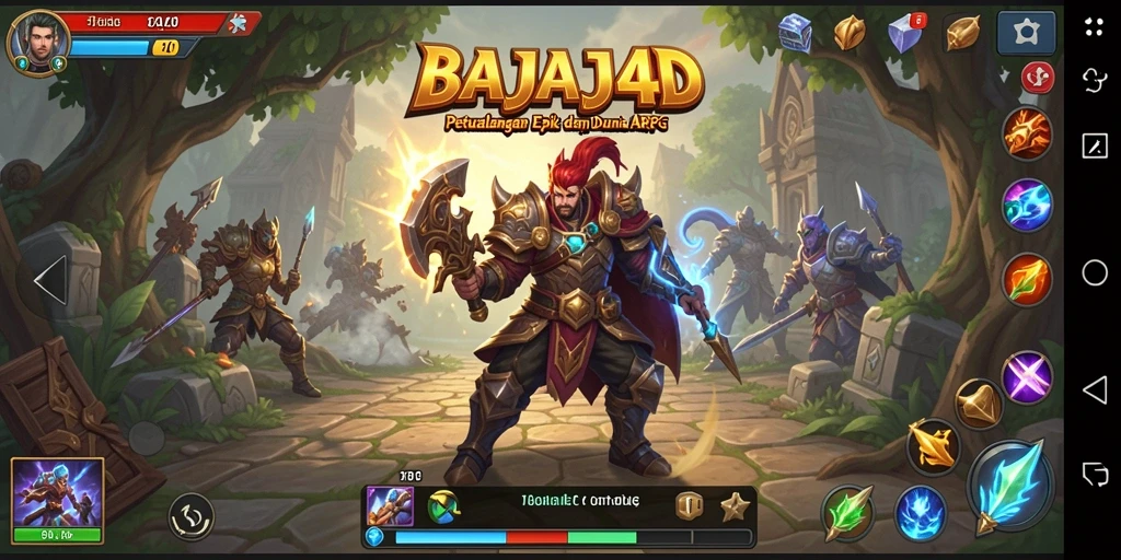 Tampilan gameplay seru di BAJAJ4D dengan pertarungan yang dinamis.