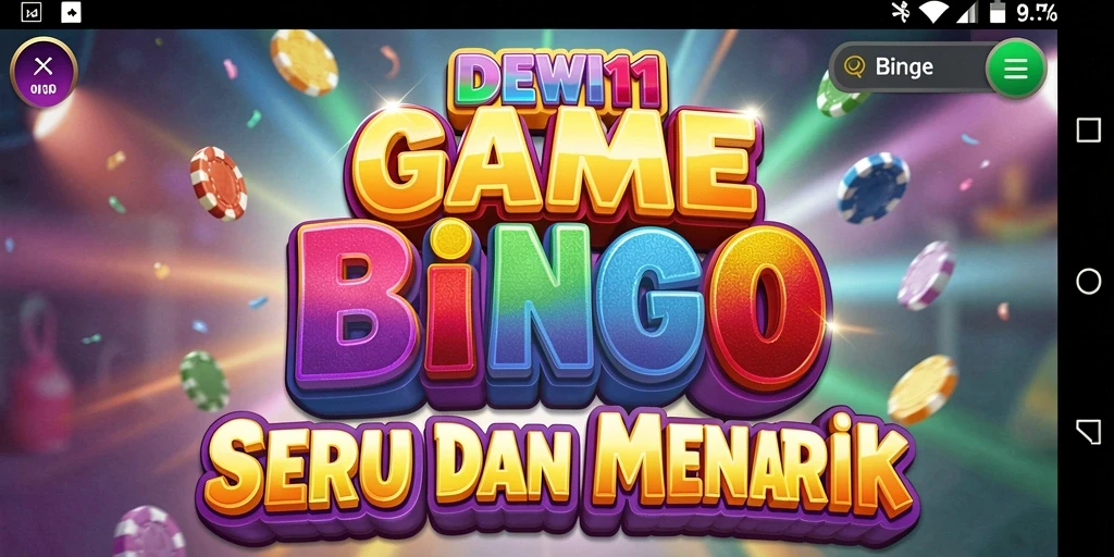 Screenshot gameplay DEWI11 yang menampilkan suasana permainan Bingo yang seru.
