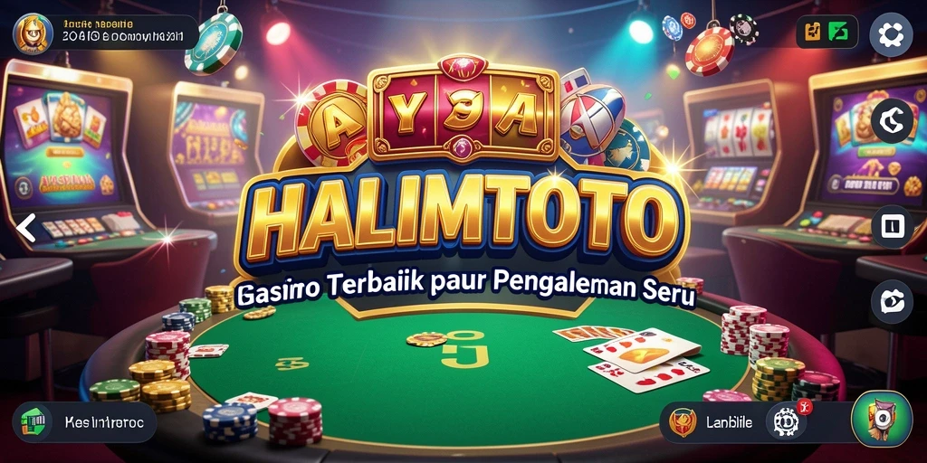 Tampilan screenshot HALIMTOTO menampilkan suasana keseruan permainan kasino.