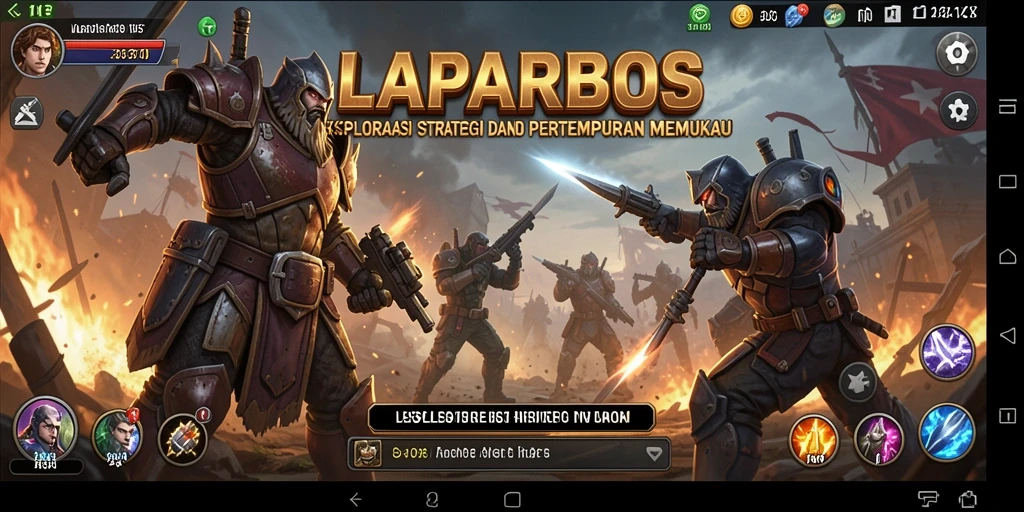 Screenshot gameplay LAPARBOS yang menampilkan strategi hebat.