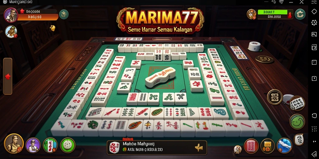 Tampilan menarik dari gameplay Mahjong di MARIMA77 yang penuh warna.