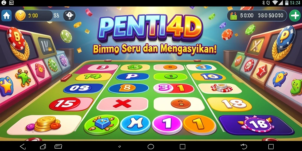 Screenshot PENITI4D menampilkan suasana gameplay Bingo yang seru.