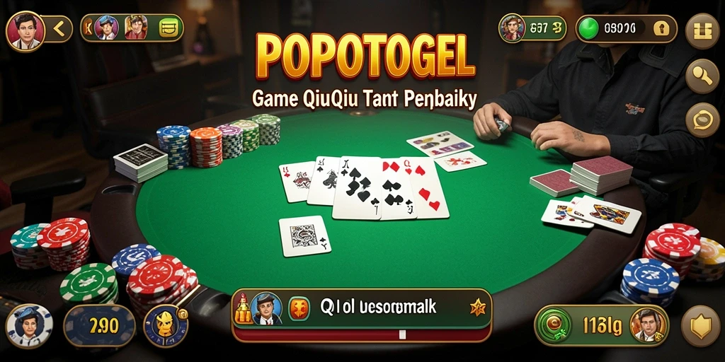 Tampilan gameplay seru QiuQiu di POPOTOGEL.