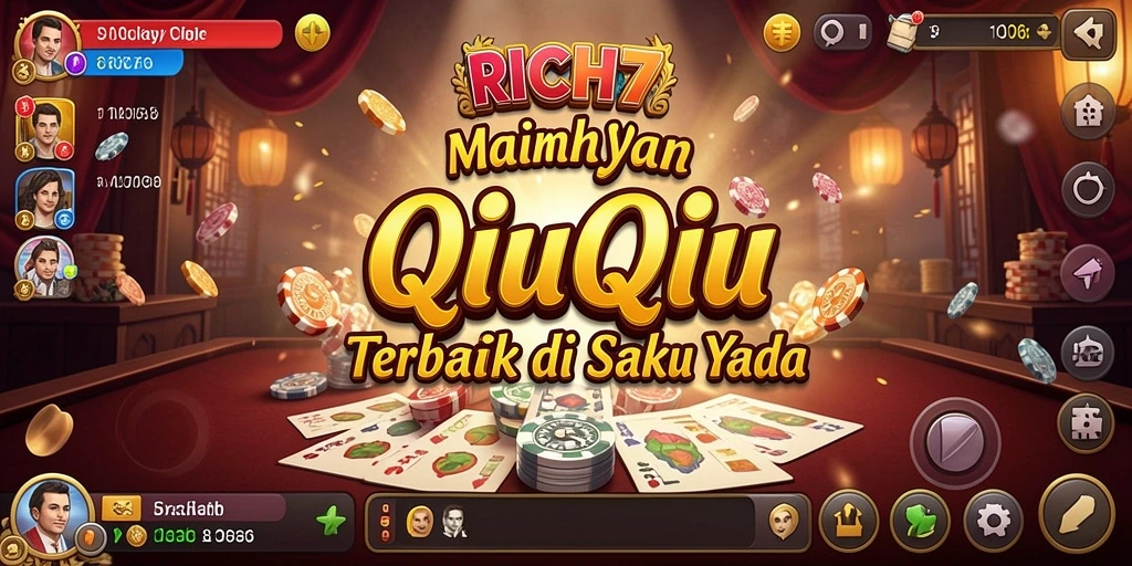 Screenshot gameplay RICH7 memperlihatkan keseruan bermain QiuQiu.