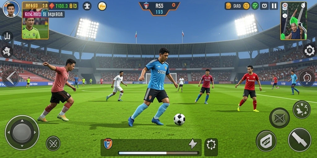 Gameplay seru RK55 dengan grafis dan kontrol yang menakjubkan.