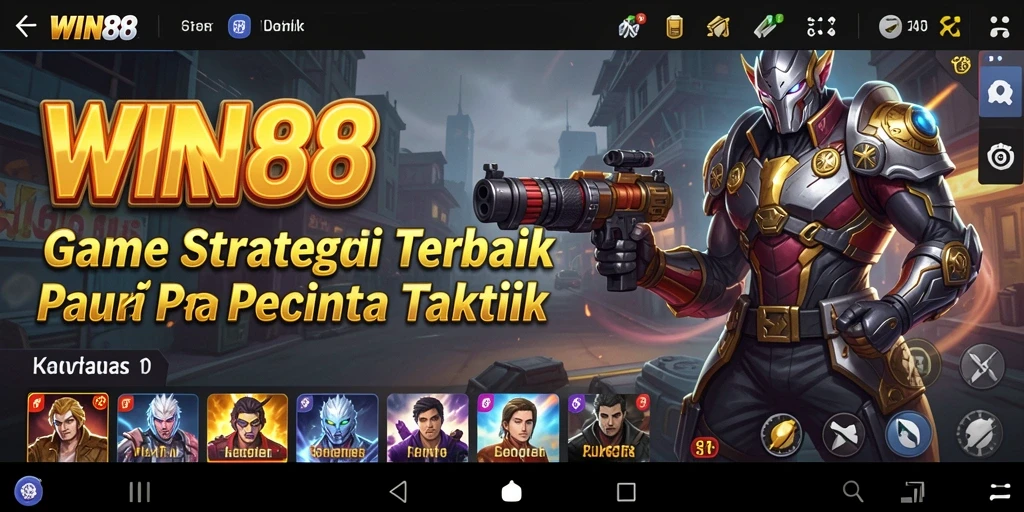 Screenshot game WIN88 yang menunjukkan aksi strategi yang mendebarkan.